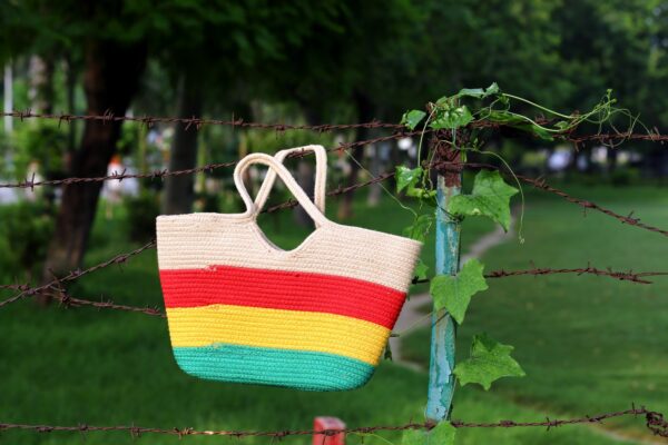 SRI-008 - Hand Bag Jute & Cotton without Zip - Image 3