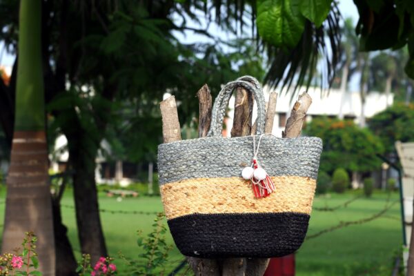 SRI-004-Hand Bag Jute & Cotton without Zip - Image 3